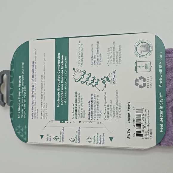 Women's Circulator | Moderate Graduated Compression Socks Size M-L - Picture 3 of 3